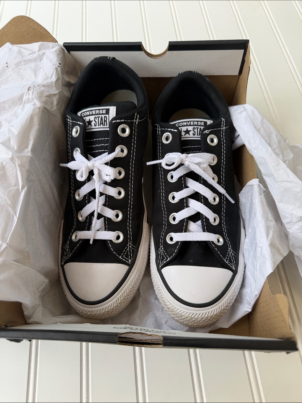 Converse Black & White Low Top Sneakers